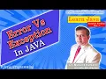 Exception Vs Error Difference between Exception and Error Throwable Exception Handling Part 4