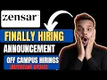Zensar Mass - Freshers Drive Immediate Start Off Campus Drive for 2026 2025 Batch Jobs