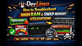 How to troubleshoot High RAM and SWAP Memory Utilisation - top uptime free ps kill pkill proc