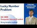 Generating Lucky Numbers in Java ISC Computer Science Practical 2001