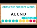 Scrambled Word Game Can You Unscramble These Words 5 Letters