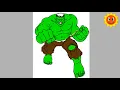 Hulk Coloring Page - Hulk Marvel Coloring