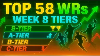 Top 50 WR Rankings Tiers Week 8
