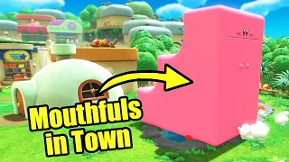 What If You Use Mouthfuls in Waddle Dee Town in Kirby and the Forgotten Land