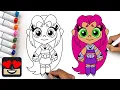 How To Draw Starfire Teen Titans GO