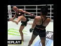 Lagu Martyna Kierczynska hits a sneaky SPINNING back kick 🌪️