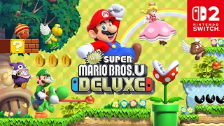 New Super Mario Bros U Deluxe Switch 2 - Full Game 100 Walkthrough 4K 60FPS