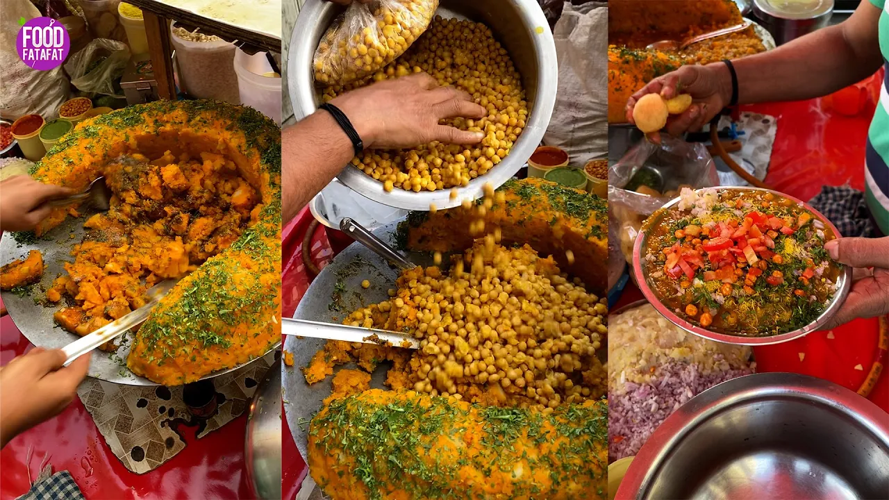 Mumbai Special Ragda Chaat & Gol Gappa   Roadside Snack   Indian Street Food
