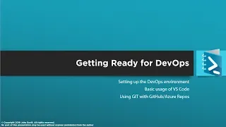 Getting Ready for DevOps with PowerShell and VS Code