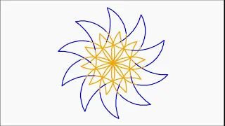Basic Python Turtle Code Rotating Crescent Moon