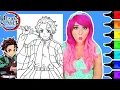 Coloring Demon Slayer Tanjiro Kamado Coloring Page Ohuhu Art Markers