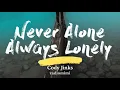 Cody Jinks - Never Alone Always Lonely (Lyrics)