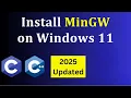 How to Download Install MinGW on Windows 2025 Step-by-Step Guide for Beginners