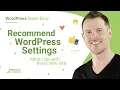 WordPress Settings Tutorial For Beginners WPME
