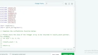 Cut the sticks hackerrank solution