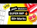 OOPS with JAVA MODULE 5 SUPER IMPORTANT BCS306A MODEL PAPER SOLUTIONS PASSING PACKAGE