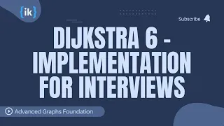 17 Dijkstra s algorithm - Implementation for Interviews