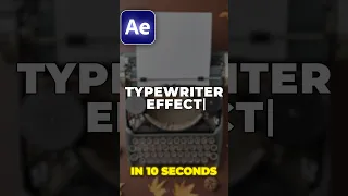 How to Make TYPEWRITER Effect in After Effects