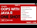 Java OOPS in One Shot Unit-4 Part-2 OOPS With Java 4th Sem BCS 403 Java Collection Framework