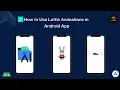 Add Lottie Animation in android app Lottie animation android studio