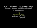 How many kilograms is a 145-pound woman 1 pound 0 45 kg