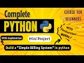 Build a Simple Billing System in Python Mini Project Python Full course for Beginners