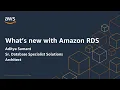 What s New in Amazon RDS - AWS Online Tech Talks