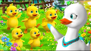 5 Chú Vịt Con Lông Vàng - Nhạc Thiếu Nhi Vịt Mẹ & Đàn Con - Nhạc Thiếu Nhi Vui Nhộn
