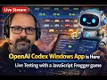 Friday Night Live OpenAI Codex Windows App AI Builds a JavaScript Frogger Game