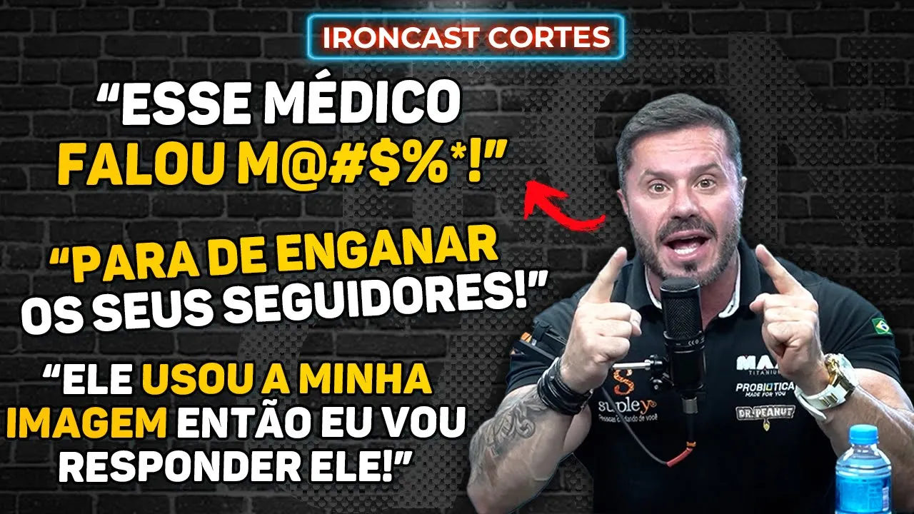 CARIANI SE REVOLTA E DETONA ATITUDE DE MÉDICO AO VIVO – IRONCAST CORTES