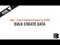 Object-Relational Mapping Bulk Create Data Perl DBIx Tutorial