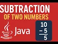 Java for Beginners Subtract Two Numbers in Minutes Easy Coding Tutorial