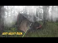 Download Lagu CAMPING HEAVY RAIN in the forest || RELAXING CAMPING HEAVY RAIN