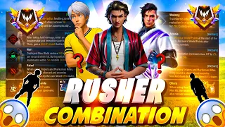 CS RANK NEW RUSH COMBO 🔥💀 | best character skill for cs rank | Cs rank best character skill