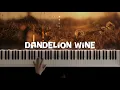 Dandelion Wine - Gregory Alan Isakov Piano Cover Piano Tutorial