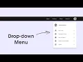 How To Make Drop-down Profile Menu Using HTML CSS JavaScript Toggle Menu For Website