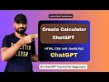 Create a Calculator Using ChatGPT Step-by-Step Tutorial HTML CSS JavaScript