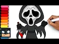 How To Draw Ghostface SCREAM