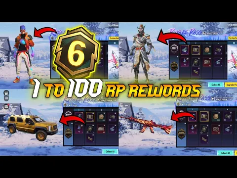 Download MP3 🔴A6 ROYAL PASS//1 TO 100 RP REWARDS // ACE 6 ROYAL PASS LEAKS ( A6 ROYAL PASS PUBG MOBILE/BGMI )