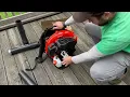 unboxing Echo PB-580T backpack blower and first start