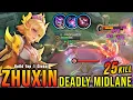 Download Lagu 25 Kills!! Midlane Zhuxin is Deadly!! - Build Top 1 Global Zhuxin ~ MLBB