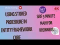 Using stored procedure in entity framework core FromSqlRaw List in asp net core