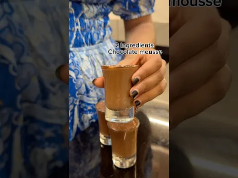 Hot water chocolate mousse 🤩|#shorts