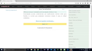 Difference between Serializable and Externalizable interface in Java javapedia net