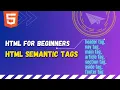 79 HTML semantic tags HTML structural elements Header nav main article section footer tag