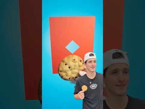 Cómo encaja una galleta en un pequeño agujero 🍪