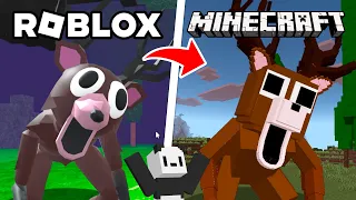 RECRIEI 99 NOITES NA FLORESTA NO MINECRAFT (ROBLOX)