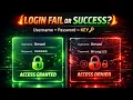 Python Username Password Validation Program if else Login System for Beginners