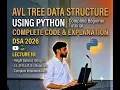 AVL Tree Data Structure in Python Complete Beginner Tutorial 2026