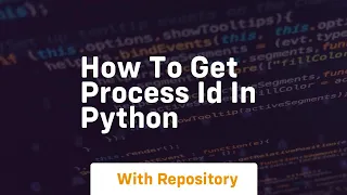how to get process id in python